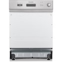 MDI655X Montpellier MDI655 Semi-Integrated Dishwasher - Silver control panel
