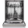 Montpellier MDI655 Semi-Integrated Dishwasher - Silver control panel