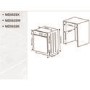 Montpellier MDI655 Semi-Integrated Dishwasher - Silver control panel