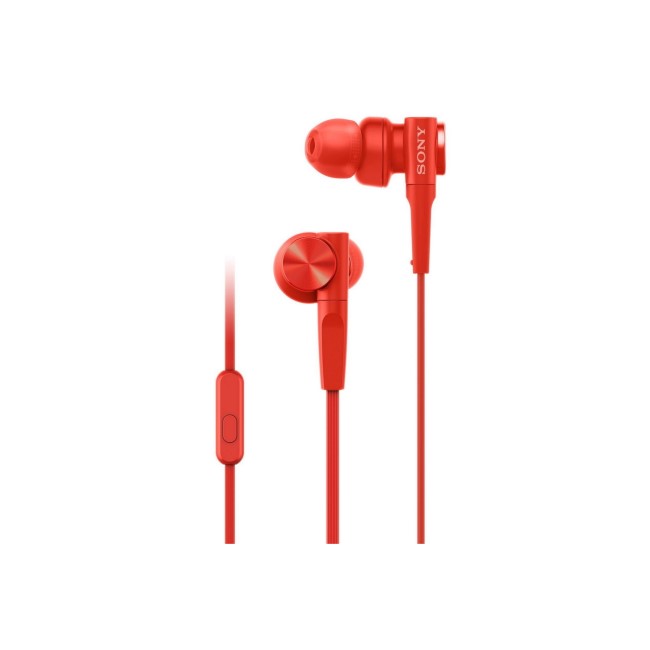 Sony MDR-XB55AP Extra Bass In-ear Wired Headphones Red
