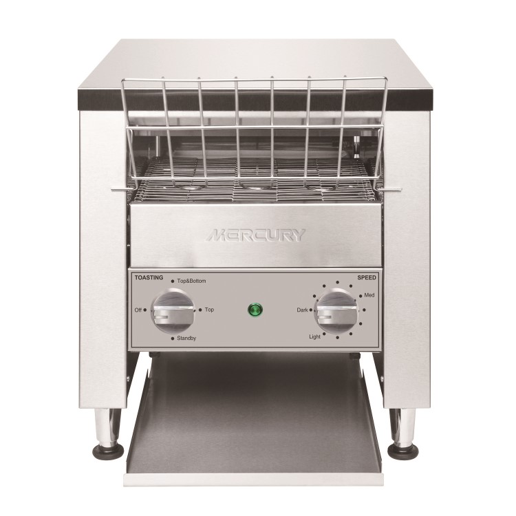 Mercury MEC-D-A-2 Commercial Catering Conveyor Toaster - Up To 300 Slices an Hour. 13 Amp