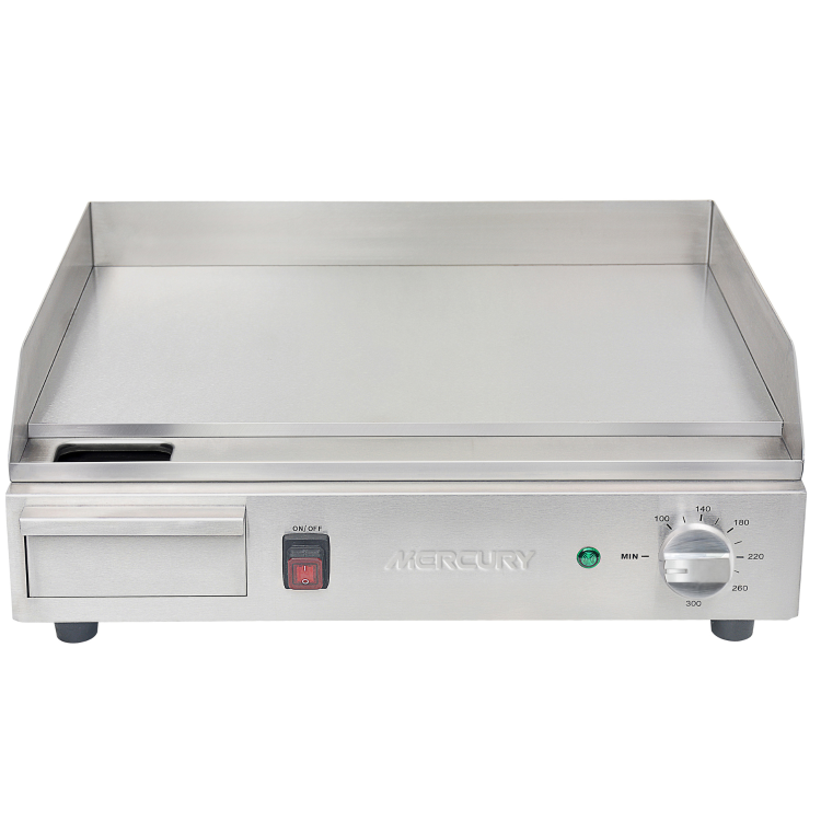 MEG-20A Mercury 20"  500mm Wide Countertop Griddle Heavy Duty Stainless Steel 2.2kW 13 amp
