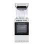 GRADE A1 - Montpellier MEL50W 50cm Single Oven Gas Cooker With Eye Level Grill - White
