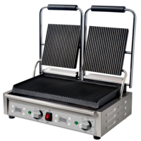 Mercury Double Contact Grill Ribbed Top And Bottom Plates. Digital Timer Panini Grill. MEP-L-DATRR. 13 Amp Mercury Double Contact Grill Ribbed Top And Bottom Plates. Digital Timer Panini Grill. MEP-L-DATRR. 13 Amp