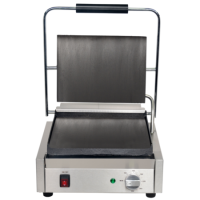 Mercury Single Bistro Contact Grill Flat Top And Bottom Plate Electric Panini Grill 13 amp MEP-M-SAFF-1