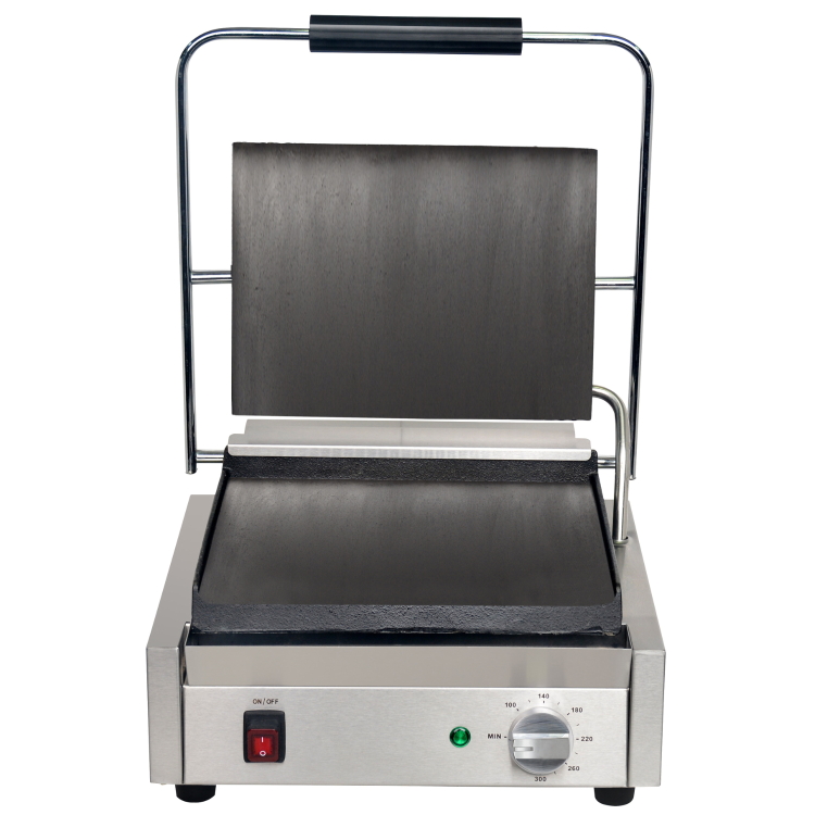 Mercury Single Bistro Contact Grill Flat Top And Bottom Plate Electric Panini Grill 13 amp MEP-M-SAFF-1