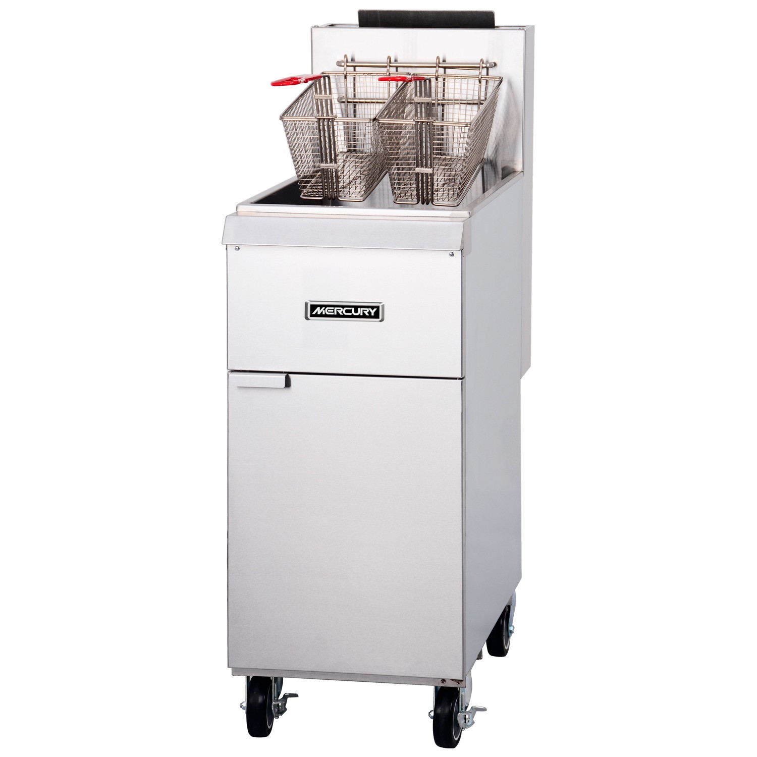 MF 35T 3 Burner Gas Fryer Single Tank Twin Basket 20 Ltr 90000 BTU