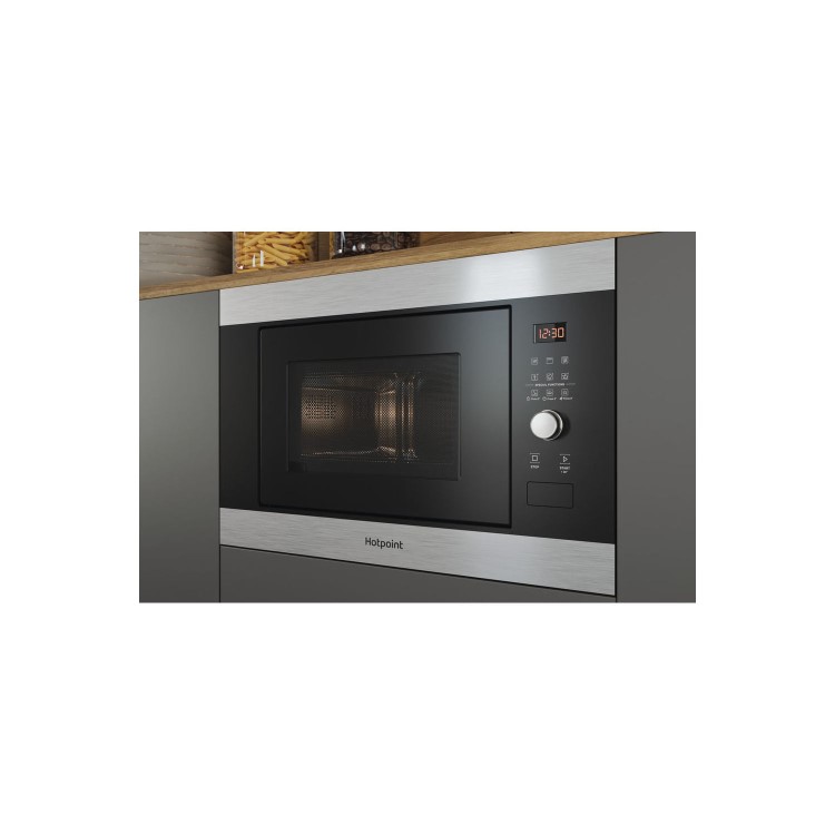 Hotpoint Built-In Microwave with Grill - Stainless Steel