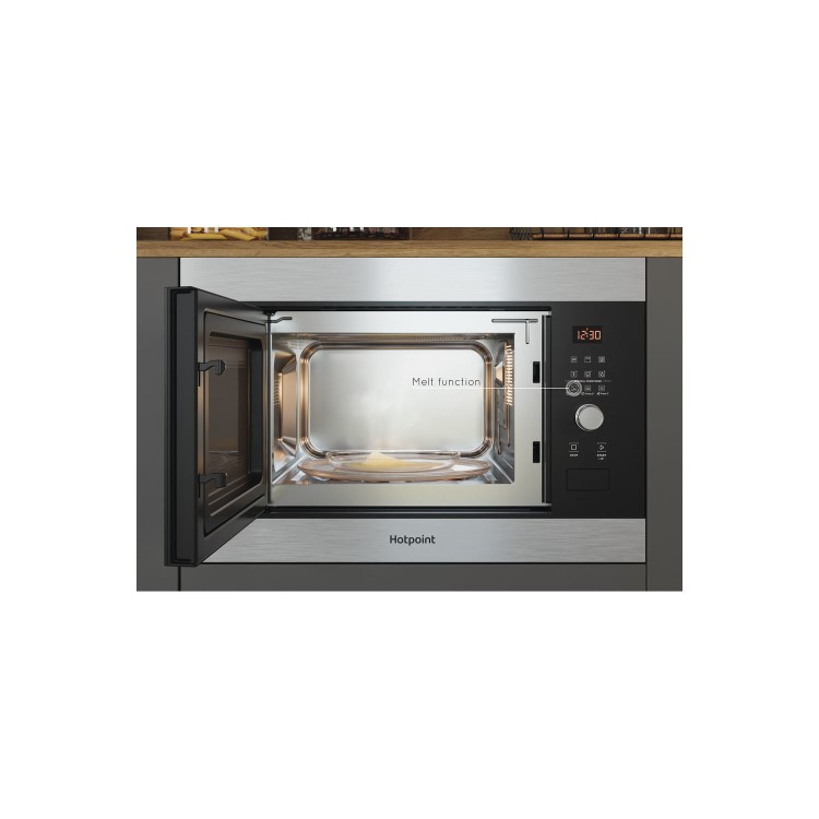 Hotpoint Built-In Microwave with Grill - Stainless Steel