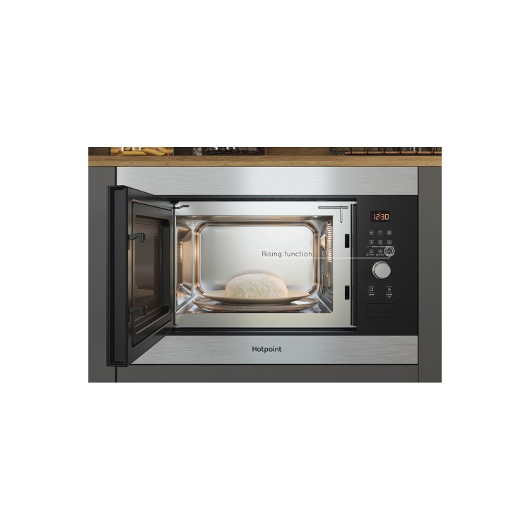 Hotpoint Built-In Microwave with Grill - Stainless Steel