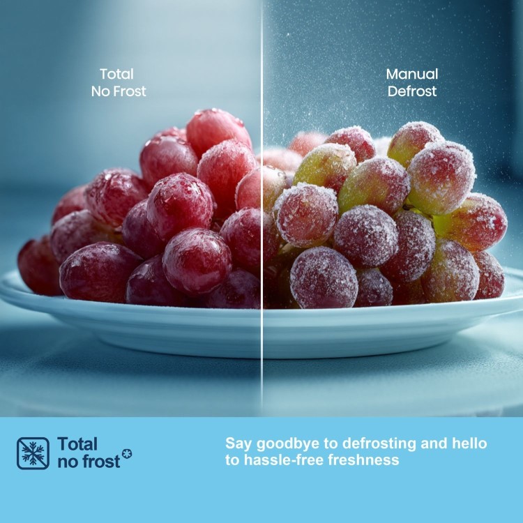 Fridgemaster 485 Litre French Style American Fridge Freezer - Silver