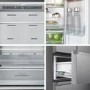 Fridgemaster 485 Litre French Style American Fridge Freezer - Silver