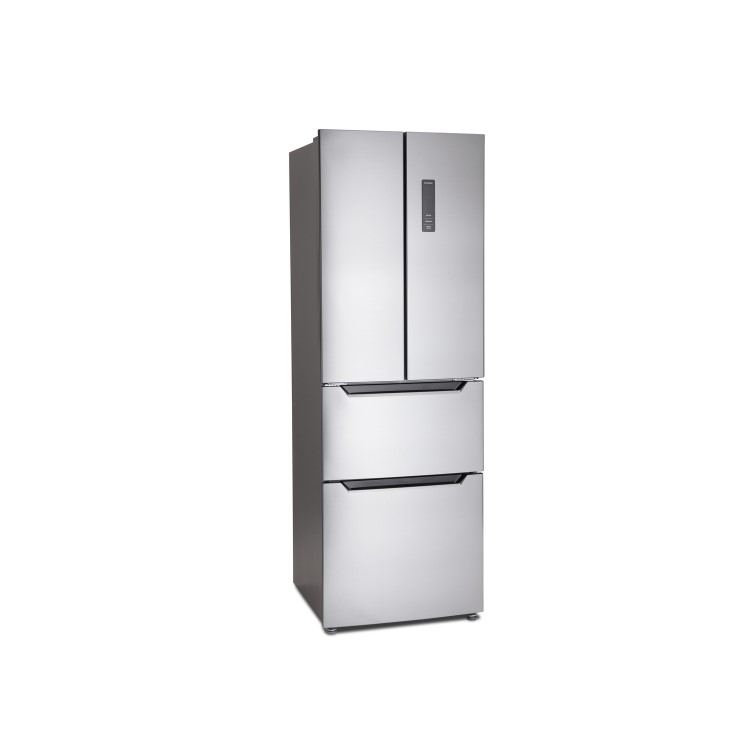 GRADE A2 - Montpellier MFF4X A+ 70/30 Four Door Fridge Freezer - Stainless Steel
