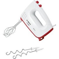 Bosch MFQ36300GB Hand Mixer With Modern Quieter Motor White And Red