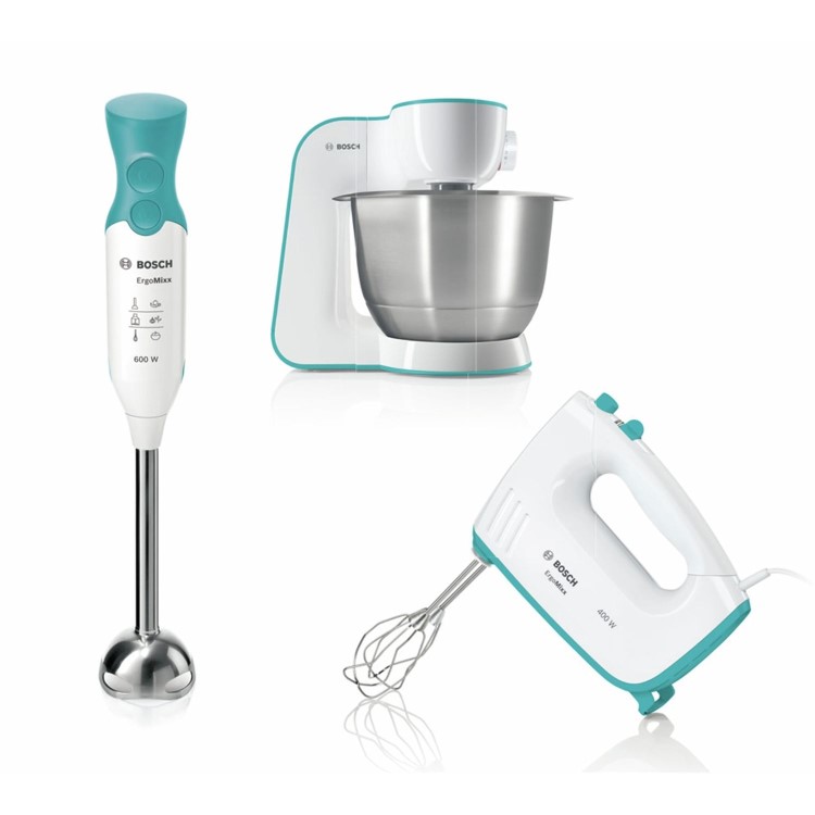 Bosch MFQ3630DGB 400W Hand Mixer White And Dynamic Blue