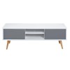 Montana Scandi TV Unit in White and Grey