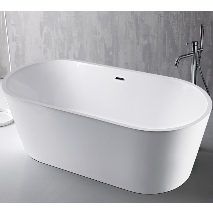 Duchess Modern Round Freestanding Bath - 1700 x 800 x 580mm