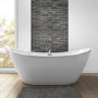 GRADE A2 - Duke Modern Curved Freestanding Bath - 1700 x 800 x 680mm