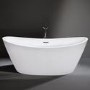 GRADE A2 - Duke Modern Curved Freestanding Bath - 1700 x 800 x 680mm