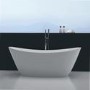 GRADE A2 - Duke Modern Curved Freestanding Bath - 1700 x 800 x 680mm