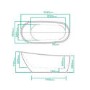 Garbo Modern Freestanding Slipper Bath - 1520 x 760 x 720mm