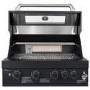Monster Grill 4 Burner Built-In Gas BBQ - Black