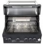Monster Grill 4 Burner Built-In Gas BBQ - Black