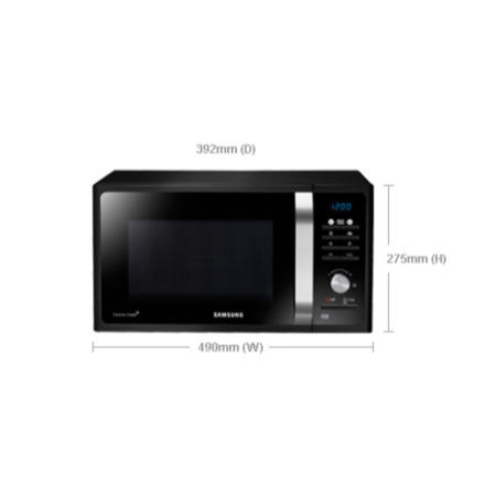 Samsung MG23F301TAK 23 Litre 800 Watt Microwave Oven With Grill Black