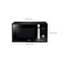 Samsung MG23F301TAK 23 Litre 800 Watt Microwave Oven With Grill Black