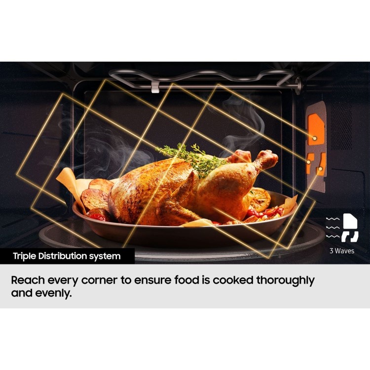 Samsung MG23K3575AK/EU 23L Microwave with Grill & Quick Defrost - Black
