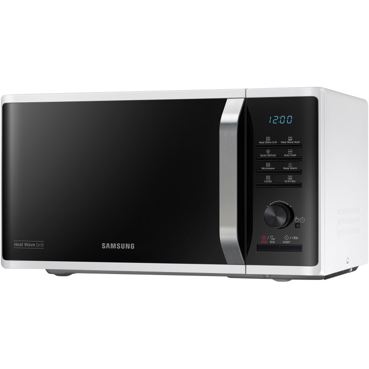 GRADE A1 - Samsung MG23K3575AW 23L Freestanding Microwave with HeatWave Grill - White
