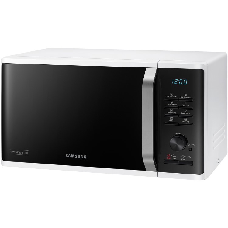 GRADE A1 - Samsung MG23K3575AW 23L Freestanding Microwave with HeatWave Grill - White