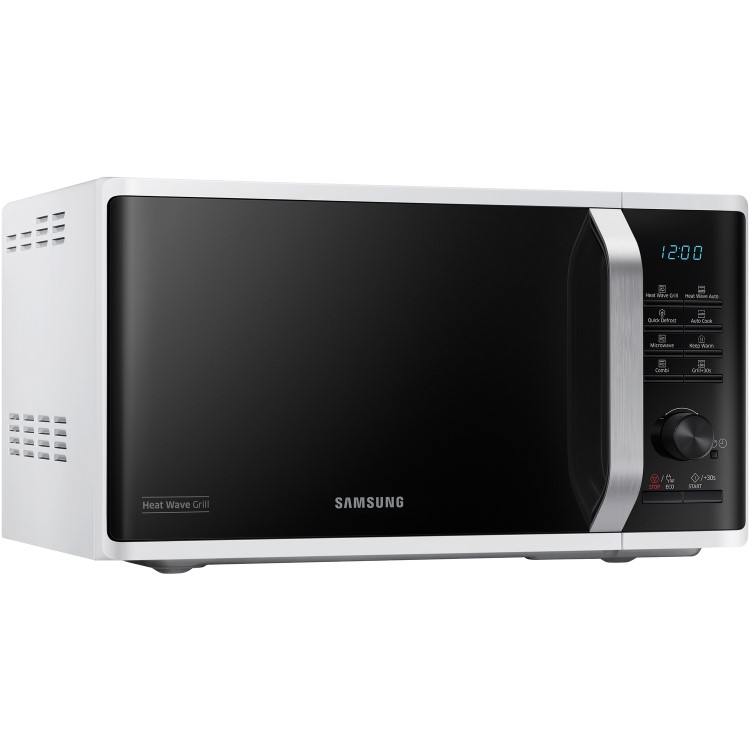 GRADE A1 - Samsung MG23K3575AW 23L Freestanding Microwave with HeatWave Grill - White