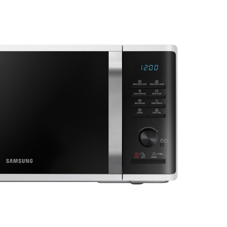 GRADE A1 - Samsung MG23K3575AW 23L Freestanding Microwave with HeatWave Grill - White