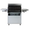 Monster Grill MG4BBQSS - 4 Burner Gas BBQ Grill with 2 Side Burners - Stainless Steel    