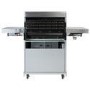 Monster Grill - 4 Burner Gas BBQ Grill with 2 Side Burners - Stainless Steel