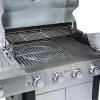 Monster Grill MG4BBQSS - 4 Burner Gas BBQ Grill with 2 Side Burners - Stainless Steel    