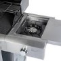 Monster Grill - 5 Burner Gas BBQ Grill with 2 Side Burners - Stainless Steel