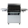Monster Grill - 5 Burner Gas BBQ Grill with 2 Side Burners - Stainless Steel