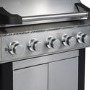 Monster Grill - 5 Burner Gas BBQ Grill with 2 Side Burners - Stainless Steel