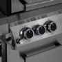 Monster Grill 6 Burner BBQ Gas BBQ Grill with Side Burner - Stainless Steel