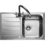 Single Bowl Inset Stainless Steel Kitchen Sink with Reversible Drainer - Rangemaster Michigan 800mm