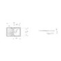Single Bowl Inset Stainless Steel Kitchen Sink with Reversible Drainer - Rangemaster Michigan 800mm