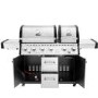 Monster Grill 6 Burner Double Header Gas BBQ - Stainless Steel