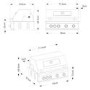 Monster Grill - 4 Burner Integrated Gas BBQ Grill - Stainless Steel