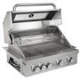 Monster Grill - 4 Burner Integrated Gas BBQ Grill - Stainless Steel