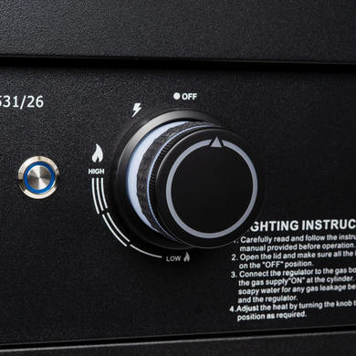 Monster Grill 4 Burner Built-In Gas BBQ - Black
