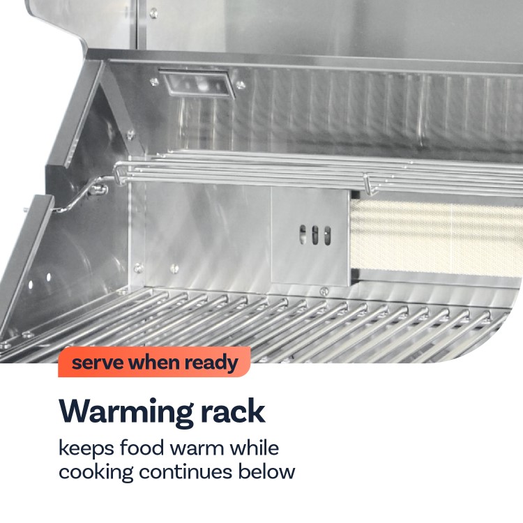 Monster Grill 4 Burner Built-In Gas BBQ - Stainless Steel 