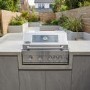 Monster Grill 4 Burner Built-In Gas BBQ - Stainless Steel 