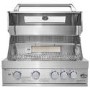 Monster Grill 4 Burner Built-In Gas BBQ - Stainless Steel 